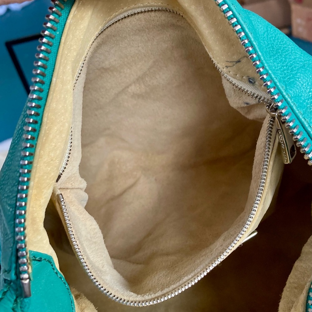Marc Jacobs Vintage Y2K Blake Multi-Pocket Hobo Bag  Turquoise Gilmore Girls - Picture 13 of 17